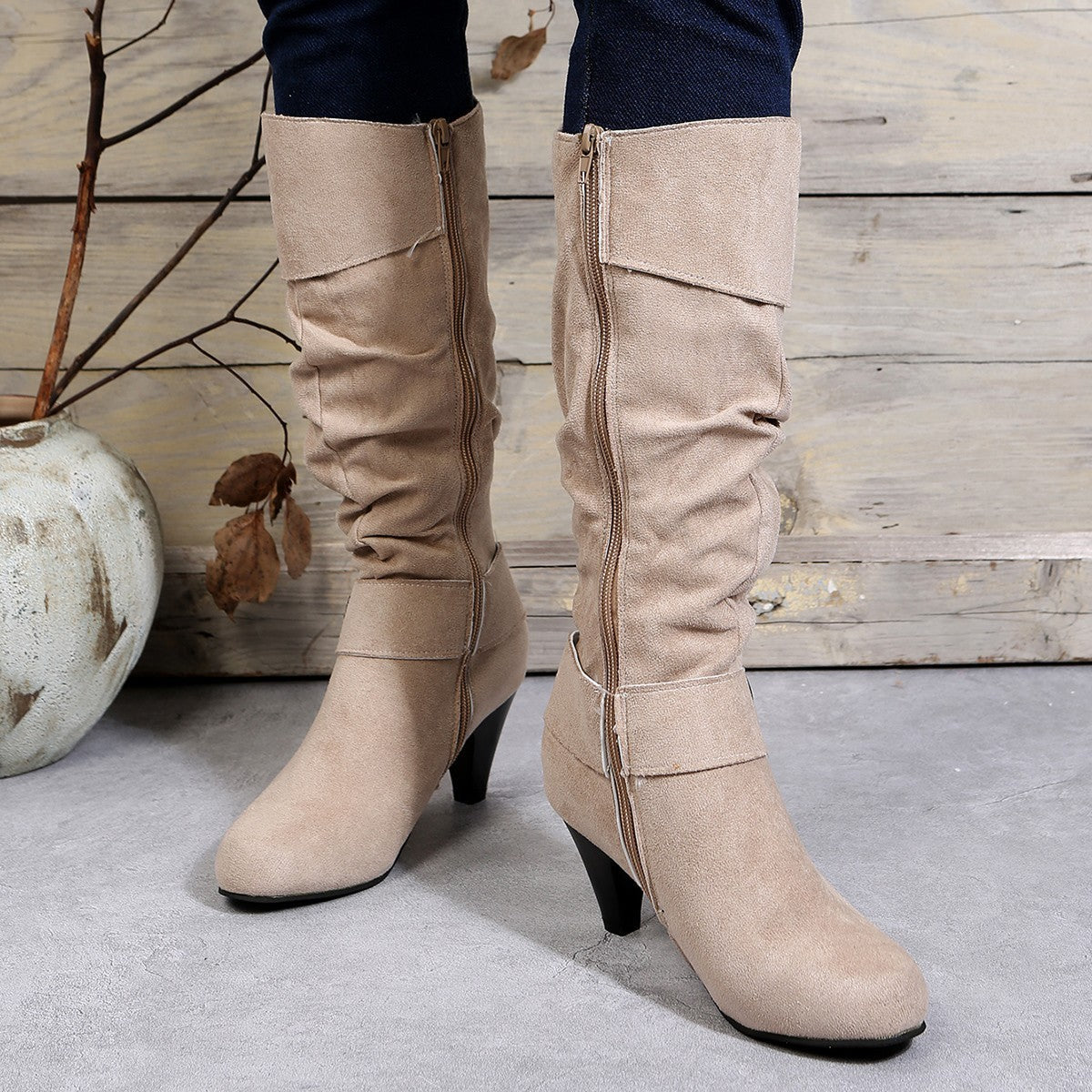 Belted boots best sale