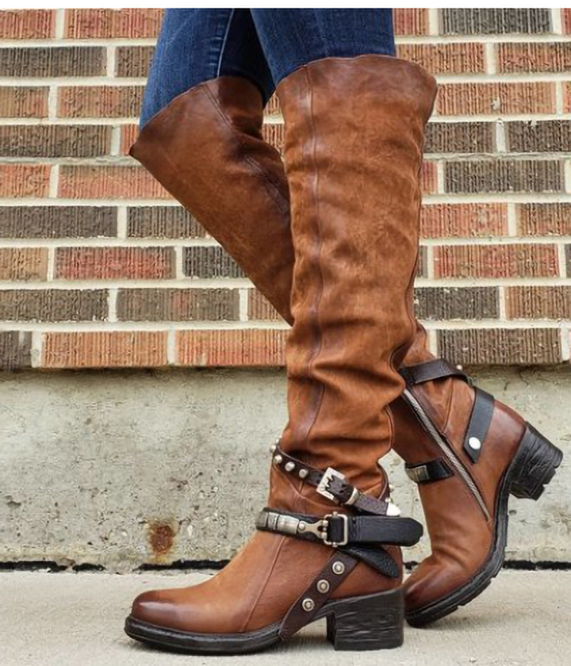 Belted boots hotsell