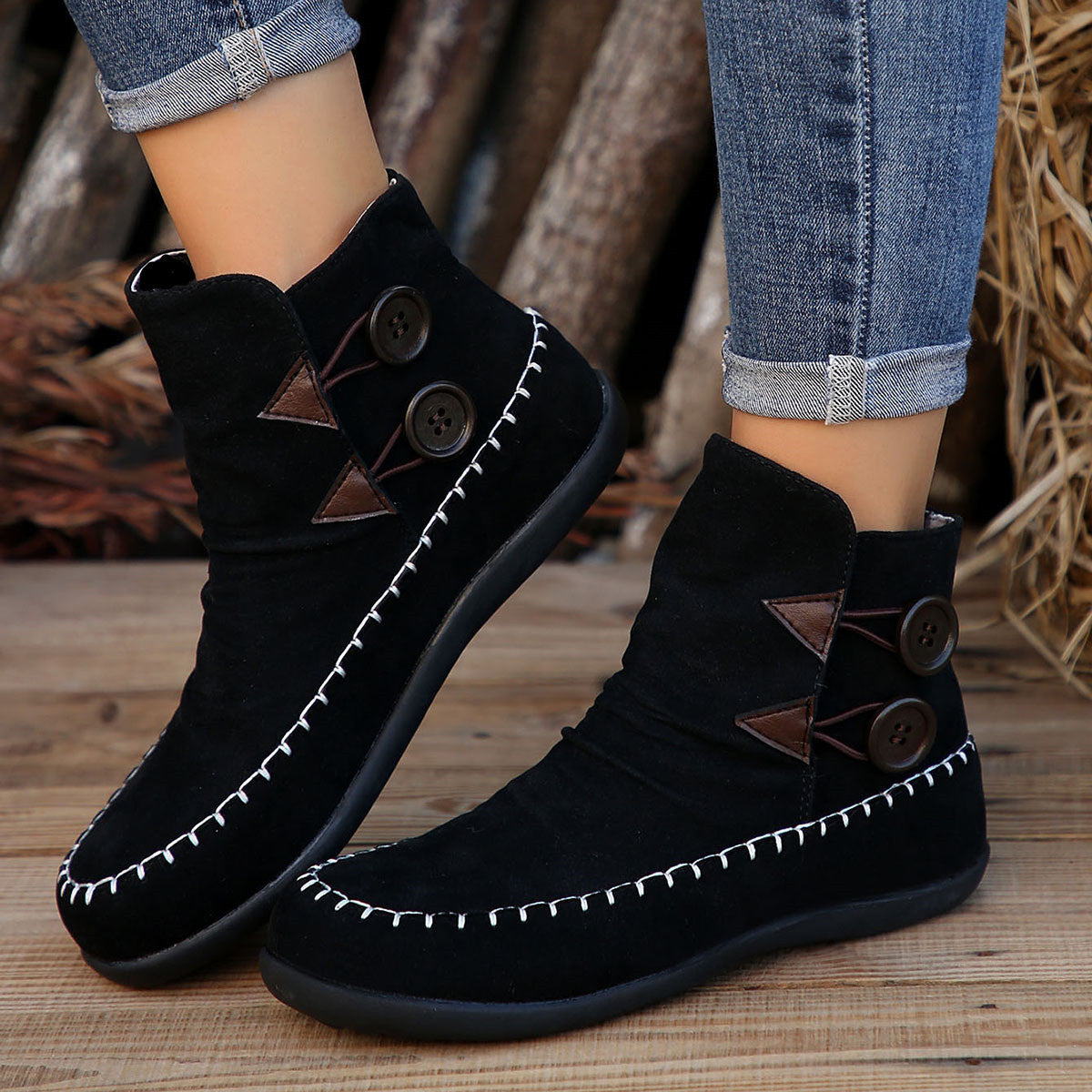 Short hotsell moccasin boots