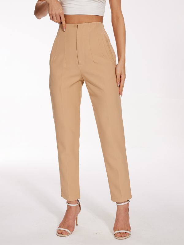 Slim-Fit Pants for Women/Stylish Women's High Waist Slim-Fit Pants