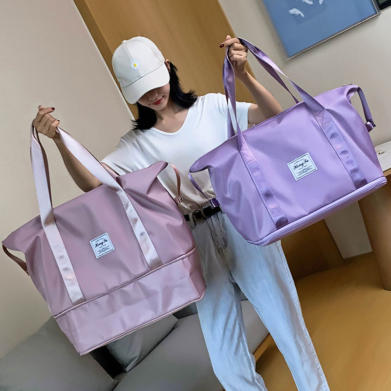 Women’s Large Capacity Waterproof Foldable Travel Bag in 8 Colors - Wazzi's Wear