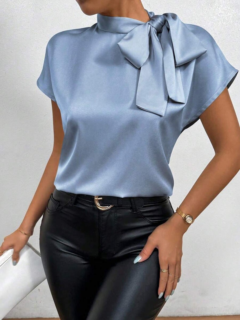 European And American Popular Satin Shirt For Women