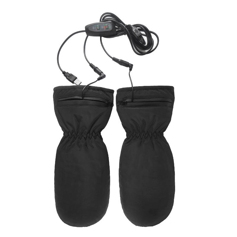 Thermal Windproof and Waterproof Heated Mittens