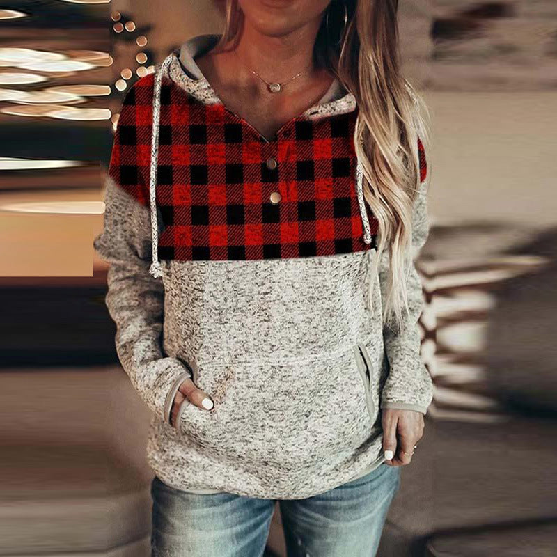 Women's Jacket Christmas Letter Print Hooded Women's Sweater