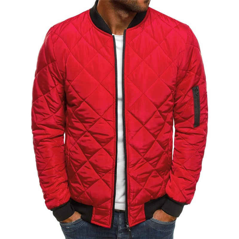 Men’s Solid Color Zippered Jacket in 6 Colors S-3XL - Wazzi's Wear