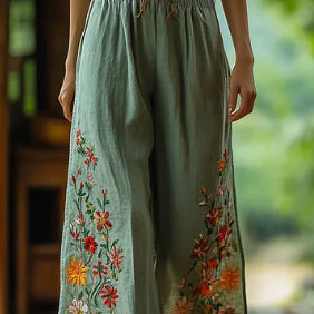 Pants Women's Linen Wild Wide Legs