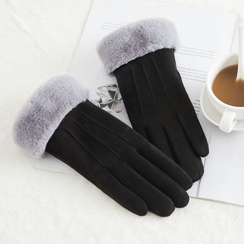 Women's Fleece-Lined Touch Screen Gloves