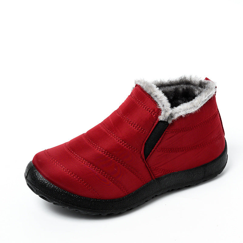 Unisex Waterproof and Lightweight Plush Quilted Ankle Boots