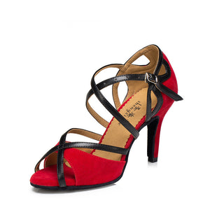 Women’s High Heel Leather Dancing Shoes in 2 Colors - Wazzi's Wear