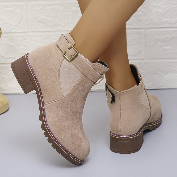 Women’s Low Chunky Heel Ankle Boots