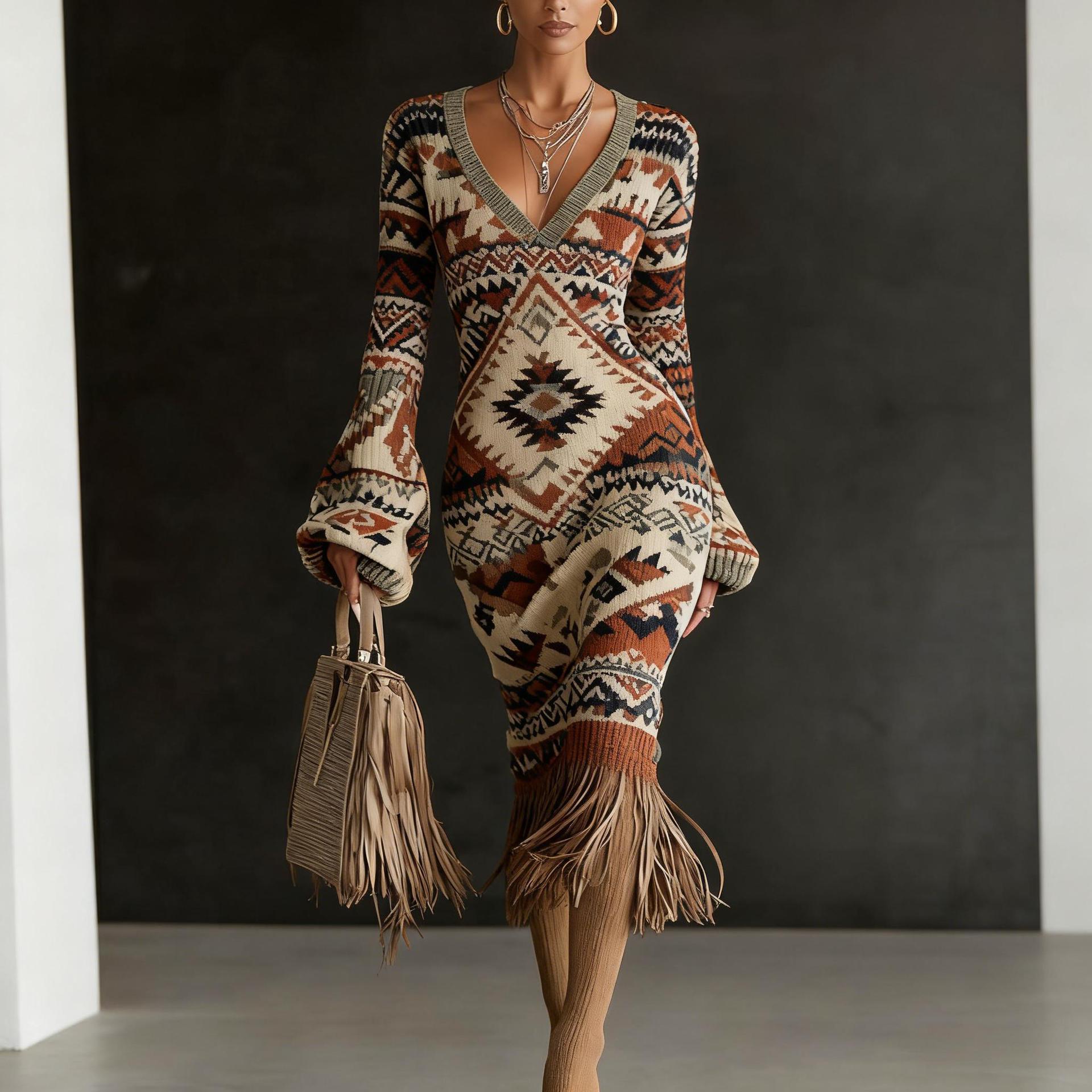 Creative Knitted Sweater Dresses For Women