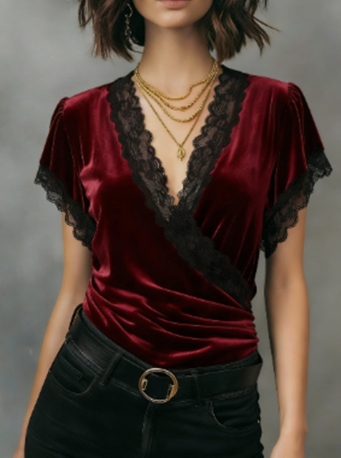 Polyester Women's Short Sleeved Shirt