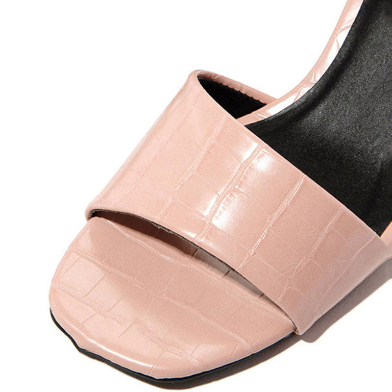 Women's Thick Heel Sandals in 3 Colors - Wazzi's Wear