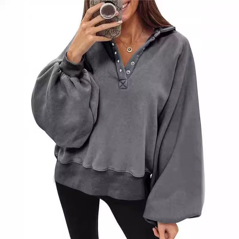 Women's Fashionable Sporty Drop-Shoulder Pullover Jacket