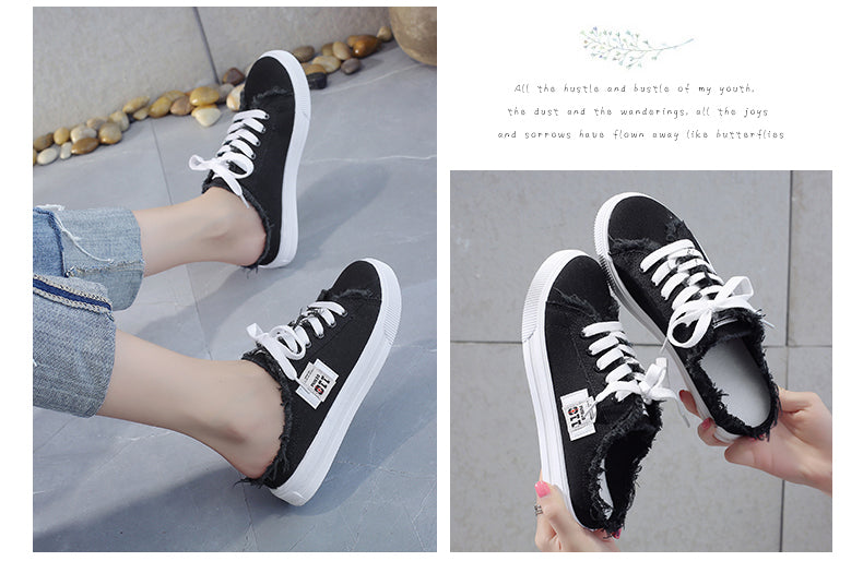 Women’s Slide Canvas Sneakers in 3 Colors