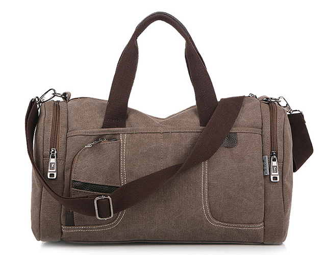 Men’s Large-Capacity Canvas Tote in 3 Colors - Wazzi's Wear
