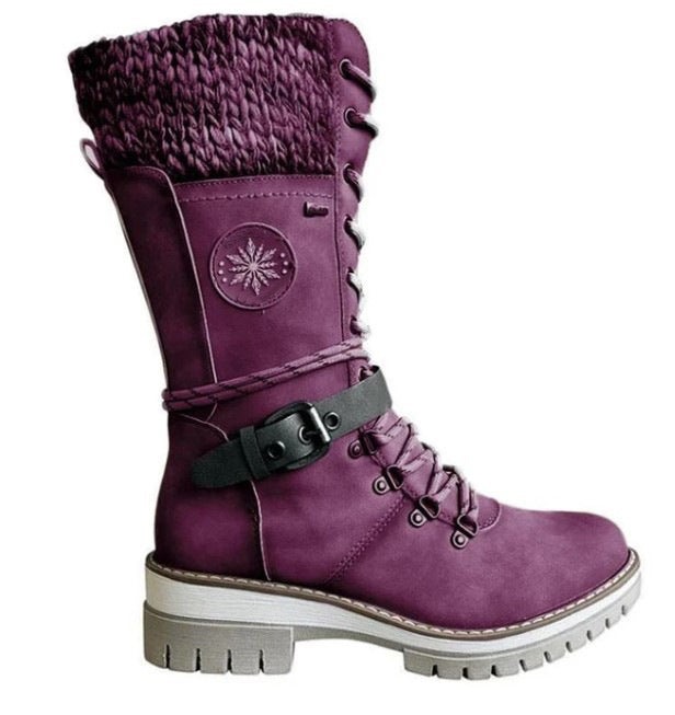 Women's Mid-Length Fleece Lined Snow Boots in 6 Colors - Wazzi's Wear
