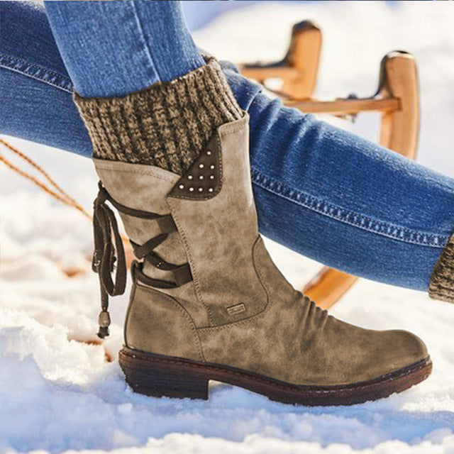 Women’s Mid-Calf Snow Boots in 6 Colors - Wazzi's Wear