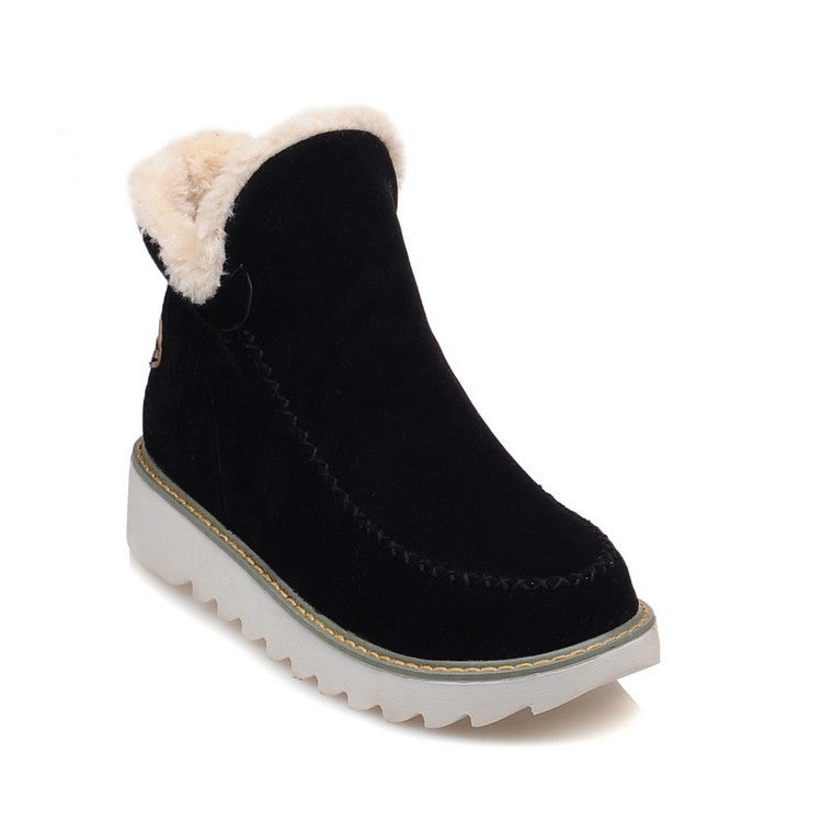 Women's Short Plush Boots in 3 Colors - Wazzi's Wear