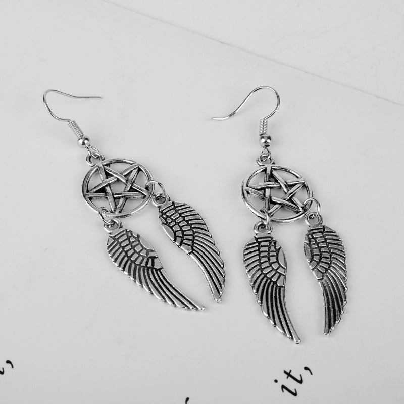 Unisex Ethnic Feather Drop Earrings - Wazzi's Wear