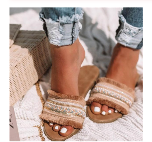 Women's Woven Flat Sandals in 2 Colors - Wazzi's Wear