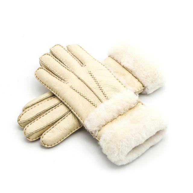 Women’s Fur-Lined Leather Gloves in 7 Colors - Wazzi's Wear