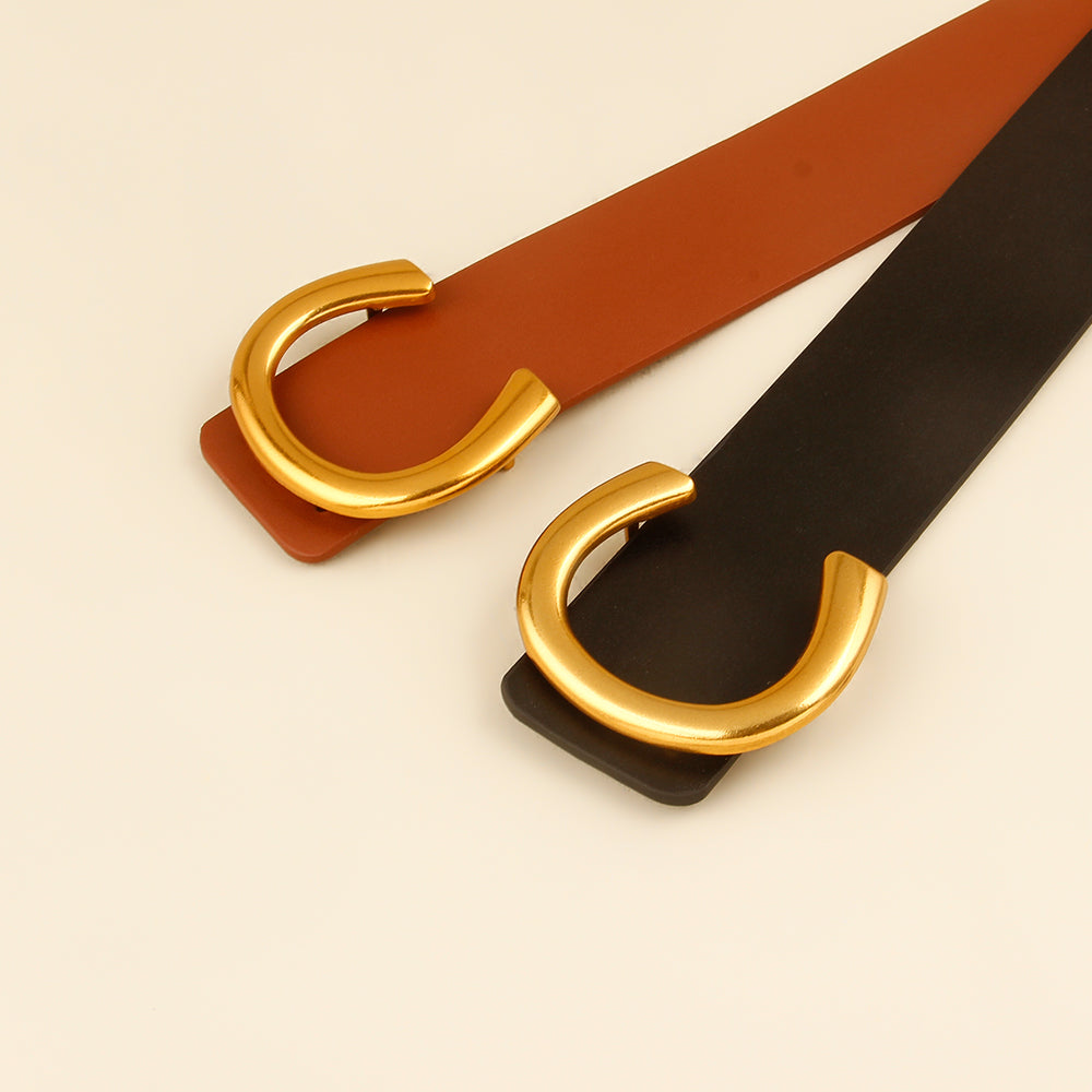 Women’s Belt with Buckle in 2 Colors - Wazzi's Wear