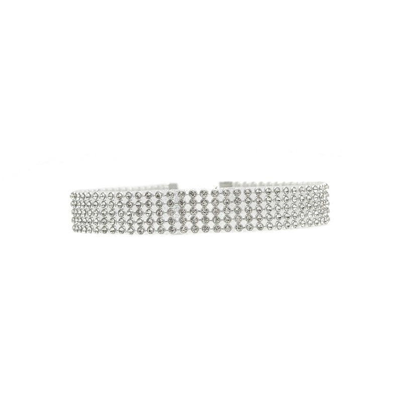 Women’s Crystal Rhinestone Choker Necklace - Wazzi's Wear