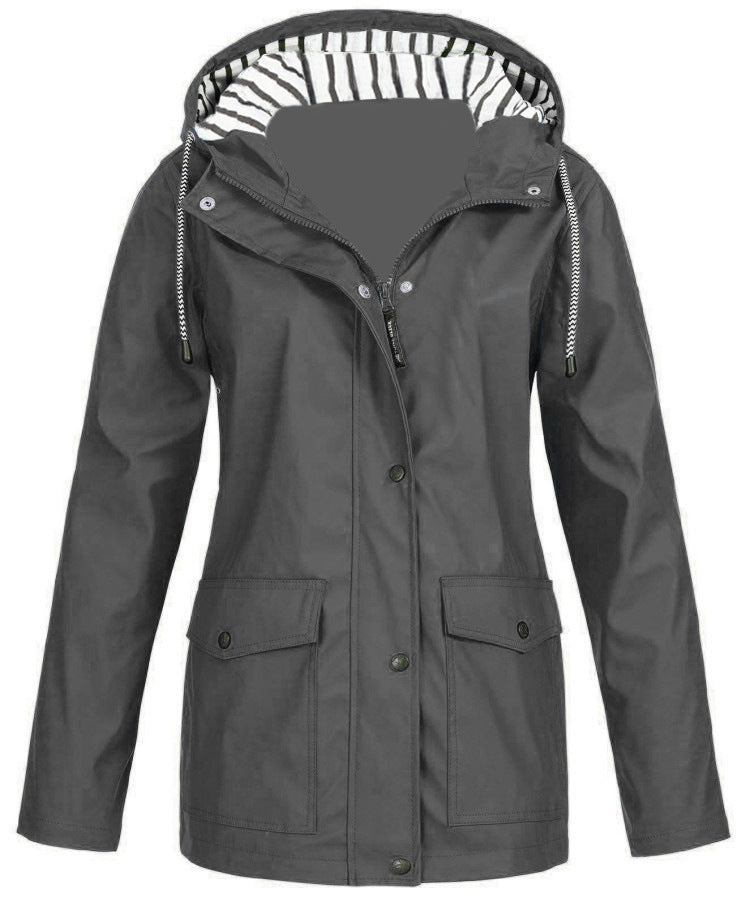 Women’s Waterproof and Windproof Hooded Jacket