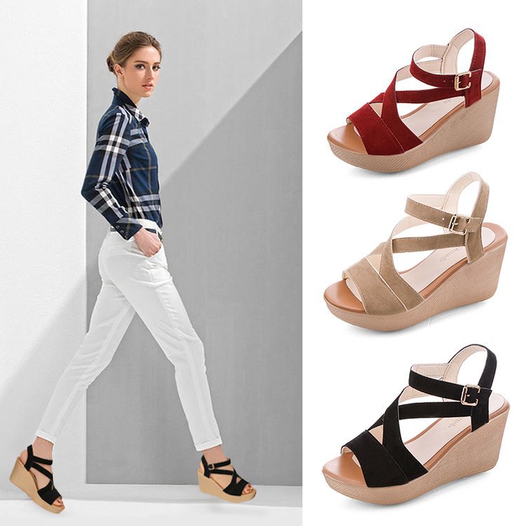 Women’s Wedge Sandals in 3 Colors - Wazzi's Wear