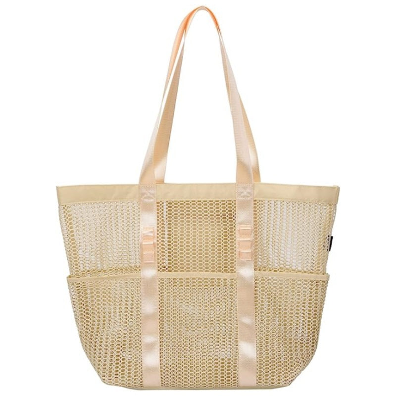 Bolso de mano de playa con múltiples bolsillos para mujer en 4 colores