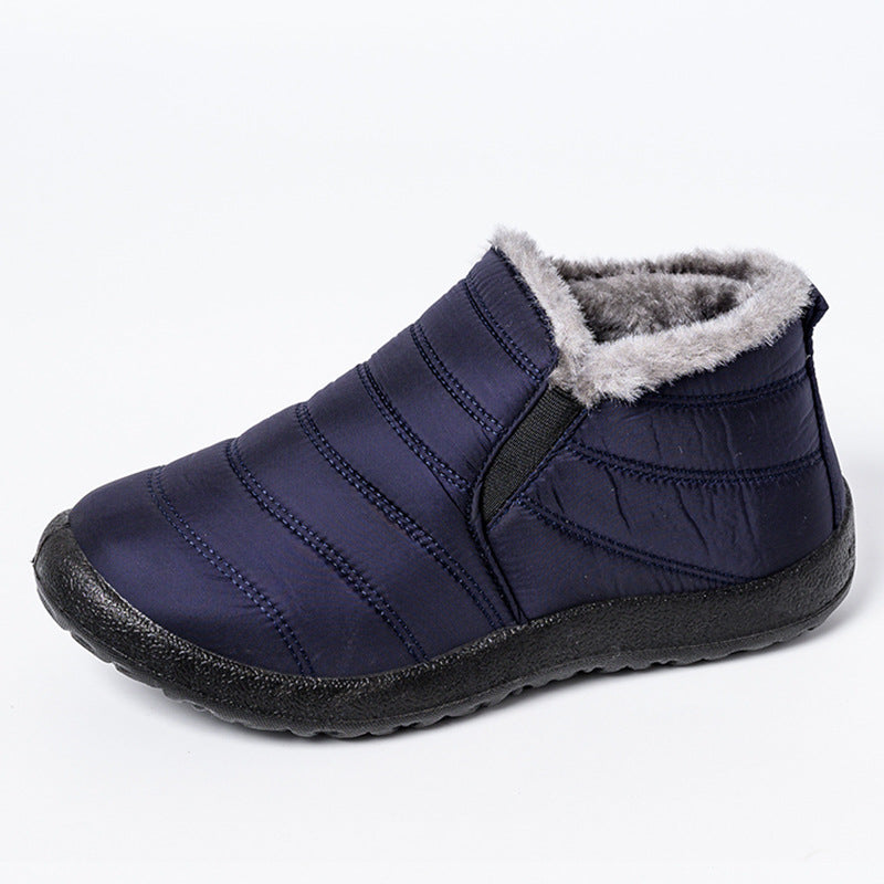 Women’s Fleece Lined Slip On Ankle Boots with Flat Heel