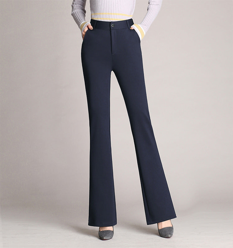 Women's High Waist Slim Fit Pants with Pockets in 3 Colors XS-4XL - Wazzi's Wear