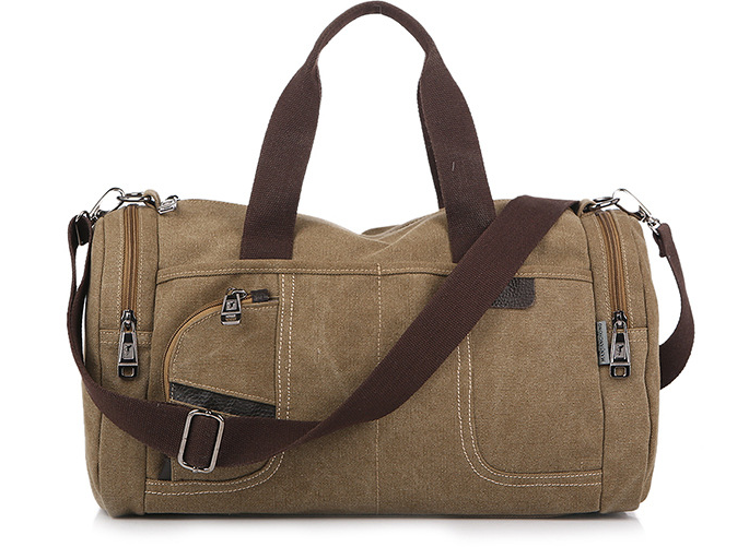 Men’s Large-Capacity Canvas Tote in 3 Colors - Wazzi's Wear