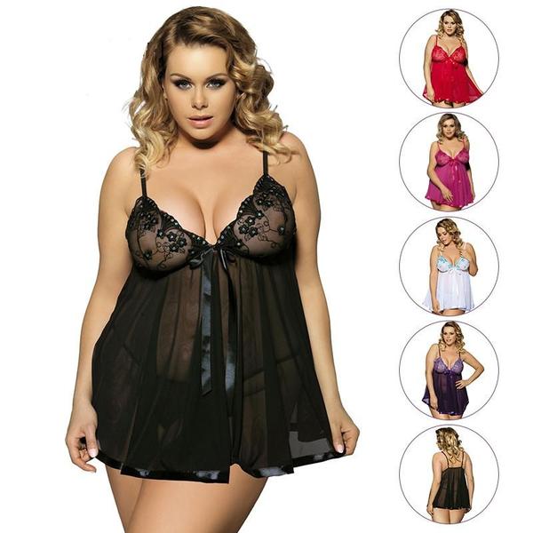 Women’s Seamless Lingerie with Lace in 5 Colors S-6XL - Wazzi's Wear