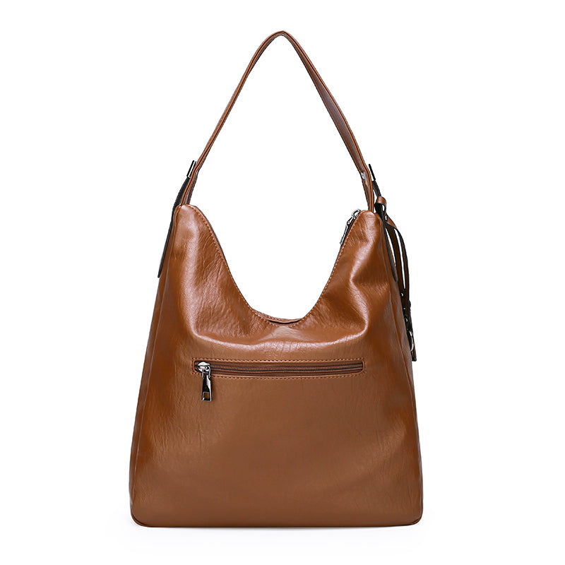 Women’s Soft PU Leather Shoulder Bag in 4 Colors - Wazzi's Wear