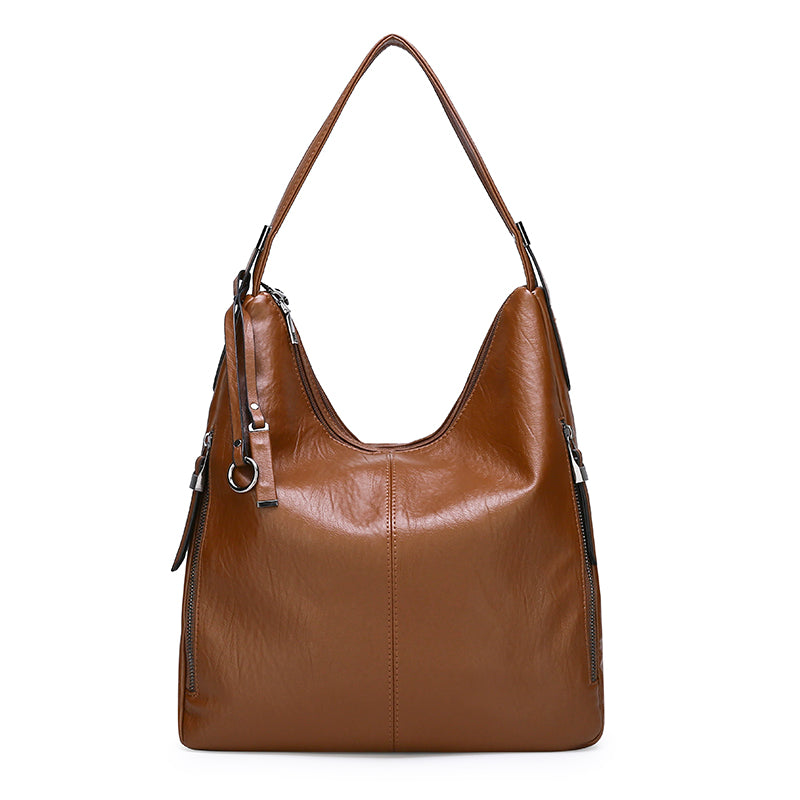 Women’s Soft PU Leather Shoulder Bag in 4 Colors - Wazzi's Wear