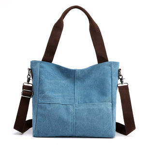 Women’s Canvas Messenger Bag in 6 Colors - Wazzi's Wear