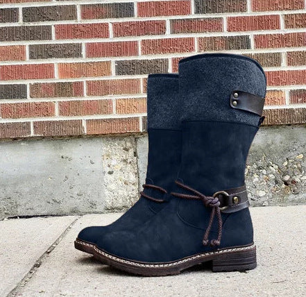 Women’s Suede Mid-Calf Snow Boots in 5 Colors - Wazzi's Wear