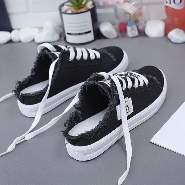 Women’s Slide Canvas Sneakers in 3 Colors