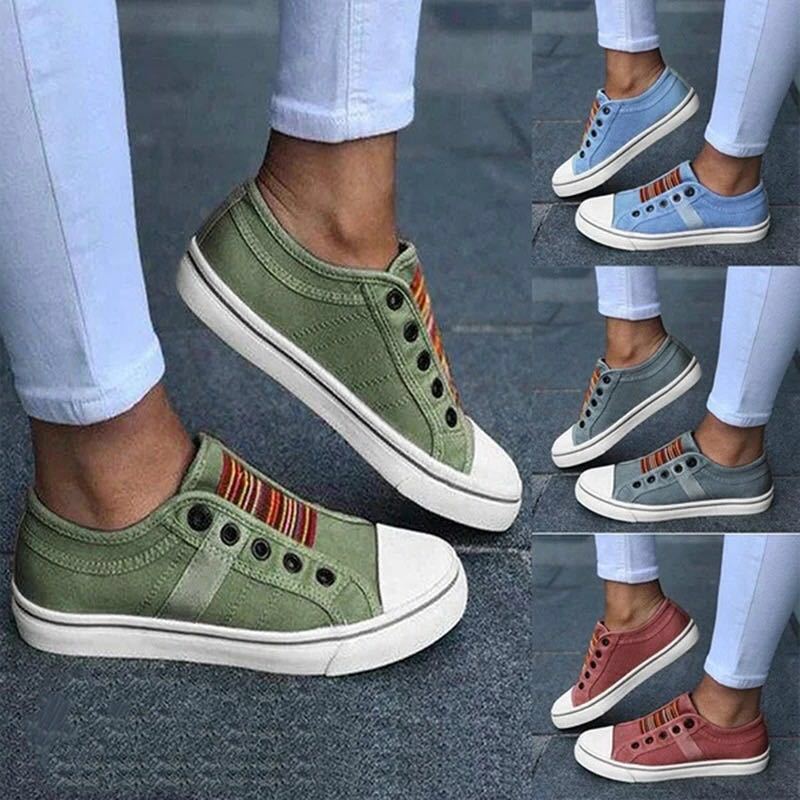 Women’s Canvas Sneaker in 4 Colors - Wazzi's Wear