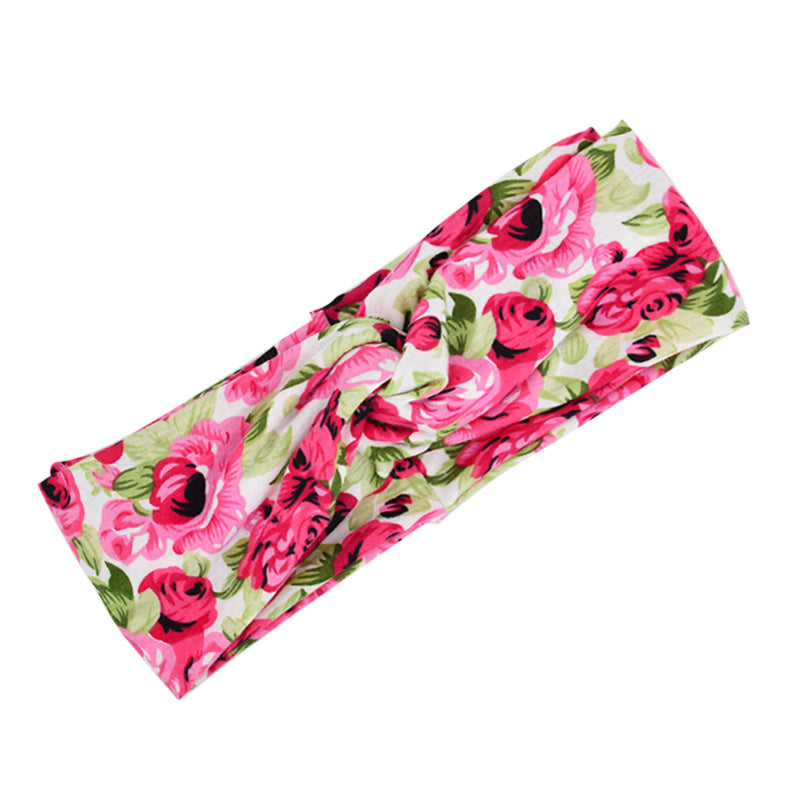 Women’s Floral Boho Headband in 12 Colors - Wazzi's Wear