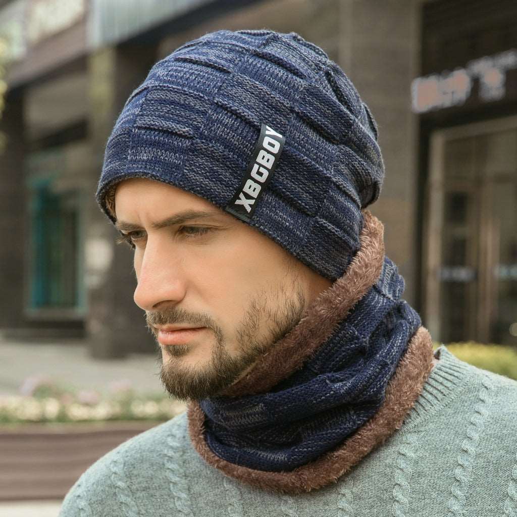 Knit Wool Hat with Matching Neck Warmer in 10 Coolers - Wazzi's Wear