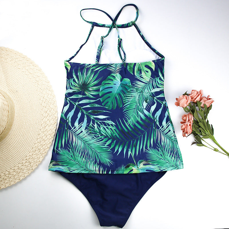 Women’s Tropical Tankini Swimsuit in 3 Patterns M-XXL - Wazzi's Wear