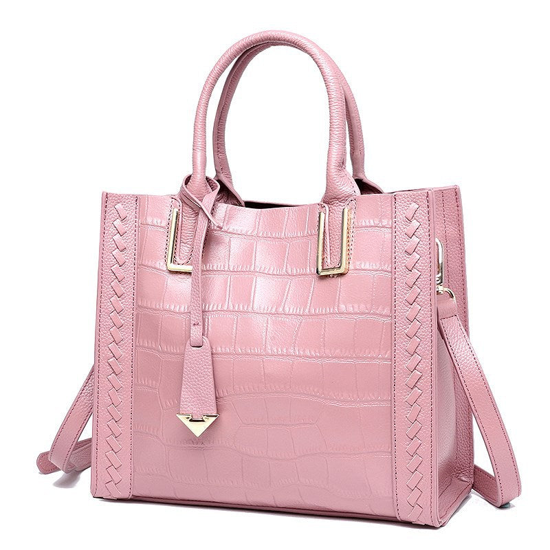 Women’s Crocodile Pattern Leather Handbag 