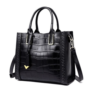 Women’s Crocodile Pattern Leather Handbag 