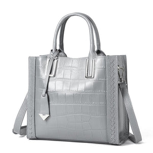 Women’s Crocodile Pattern Leather Handbag 