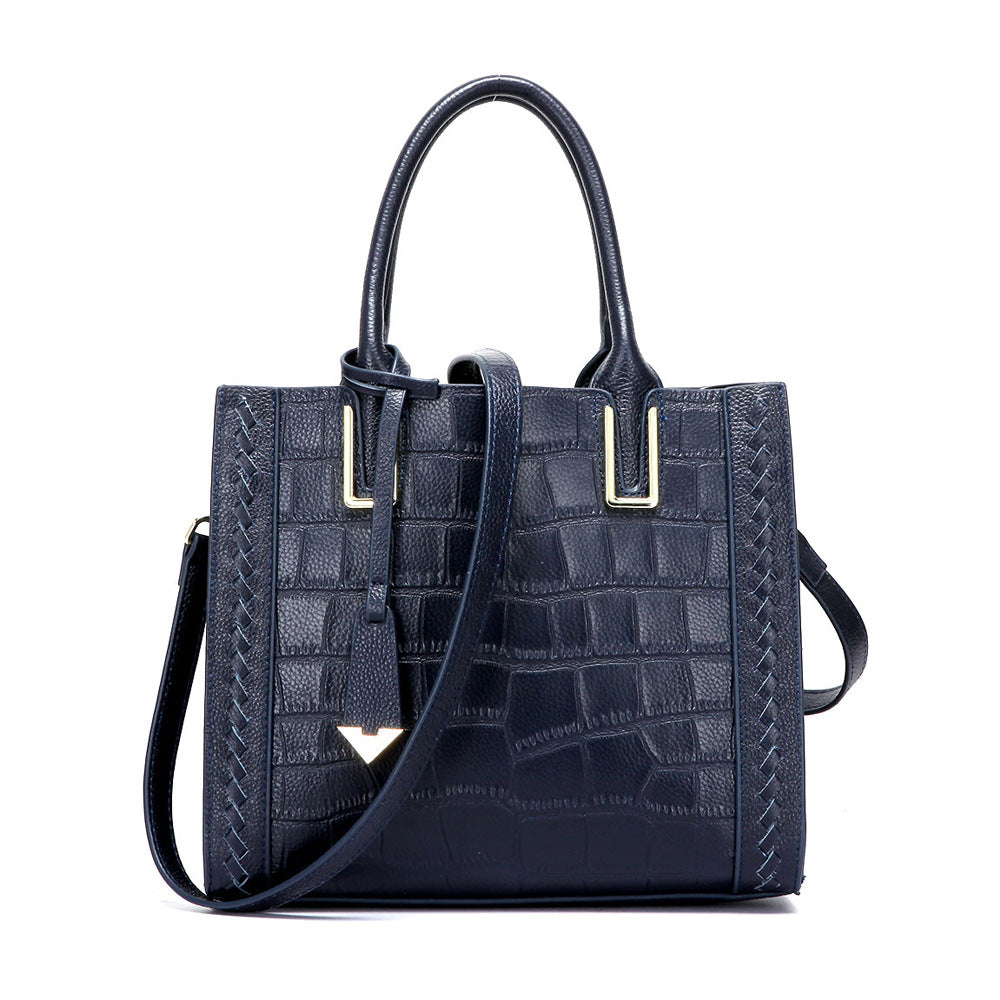 Women’s Crocodile Pattern Leather Handbag 