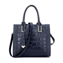 Load image into Gallery viewer, Women’s Crocodile Pattern Leather Handbag 