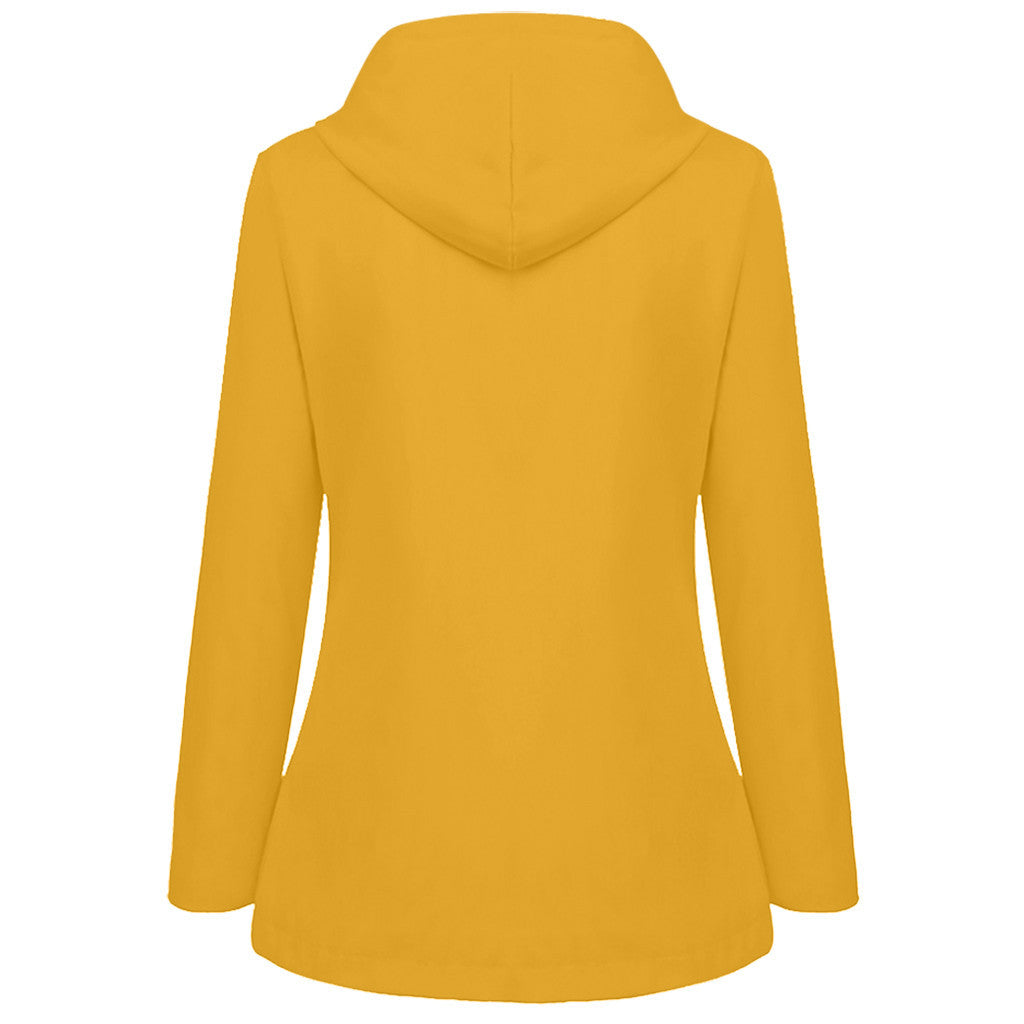 Women’s Fleece-Lined Hooded Zippered Jacket in 12 Colors S-5XL - Wazzi's Wear